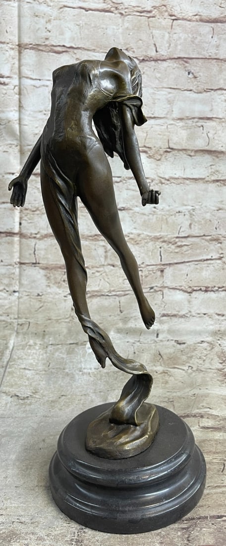 Scarf Dancer Bronze Figurine - 4