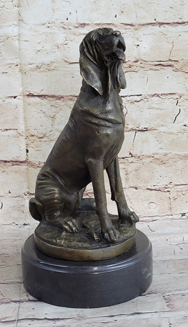 Blood Hound Kennel Club Dog Sculpture: The most widespread form of interspecies bonding occurs between humans and dogs and the keeping of dogs as companions, particularly by elites, has a long history. However, pet dog populations grew