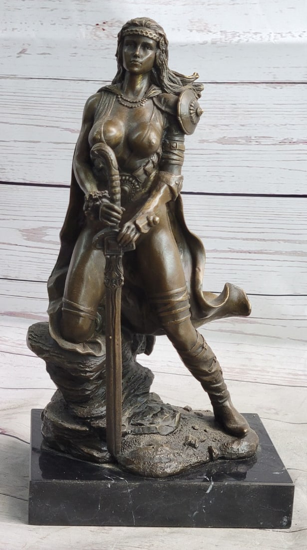 Amazon Warrior Bronze Sculpture - 4