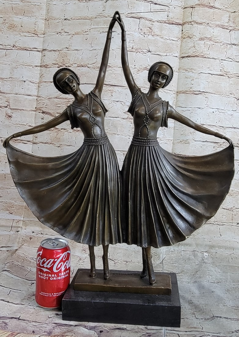 Two Russian Dancer Bronze Sculpture - 2