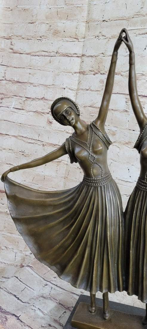 Two Russian Dancer Bronze Sculpture - 8