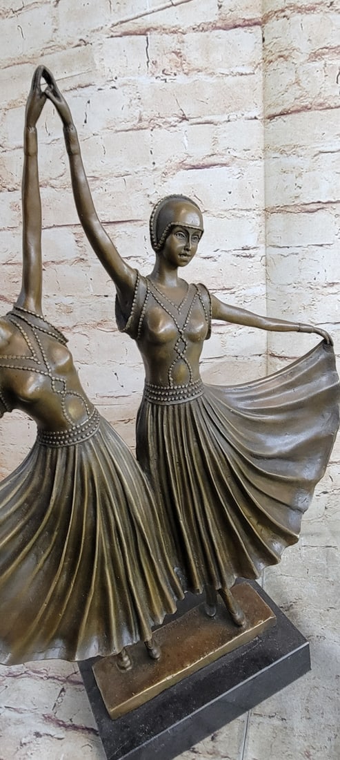 Two Russian Dancer Bronze Sculpture - 9