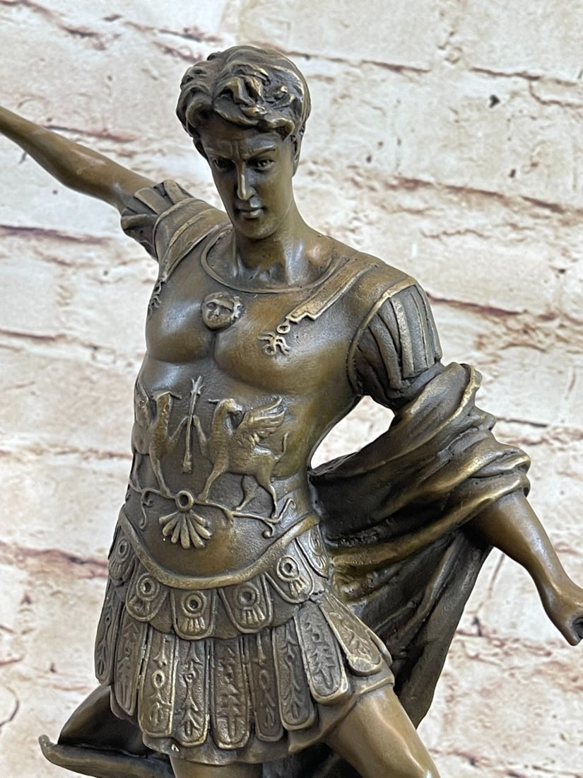 Archangel Michael Vs Devil Bronze Sculpture - 7