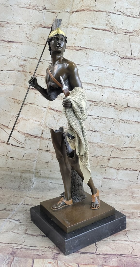 Jason with The Golden Fleece Bronze Statue: Jason with The Golden Fleece Bronze Statue on a marble base. Dimensions: Height 18 X Width 6 inches. Weight: 13 LBS.