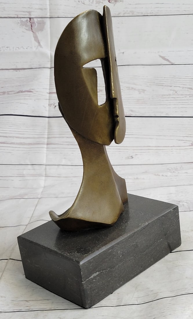 Two faces Mask Bronze Sculpture - 4