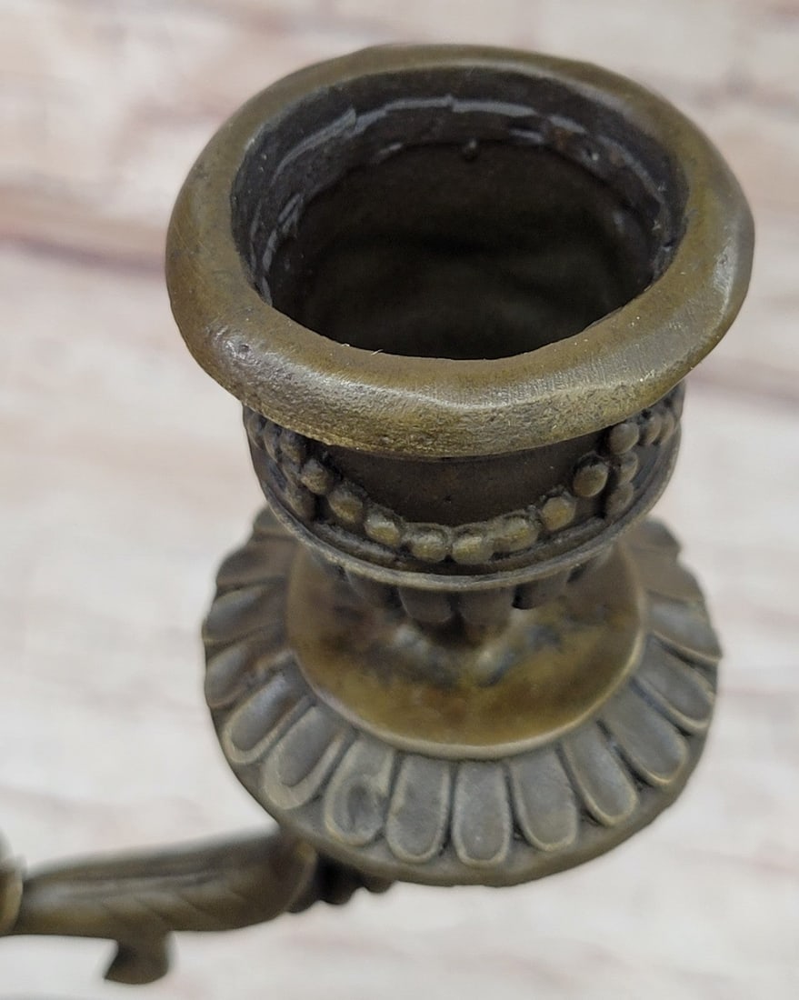 Candle Holder Bronze Statue - 7