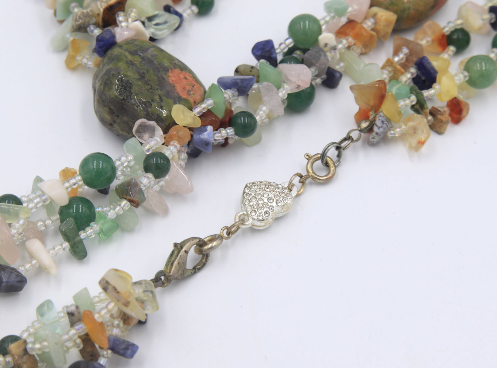 Unakite chunky necklace - 4