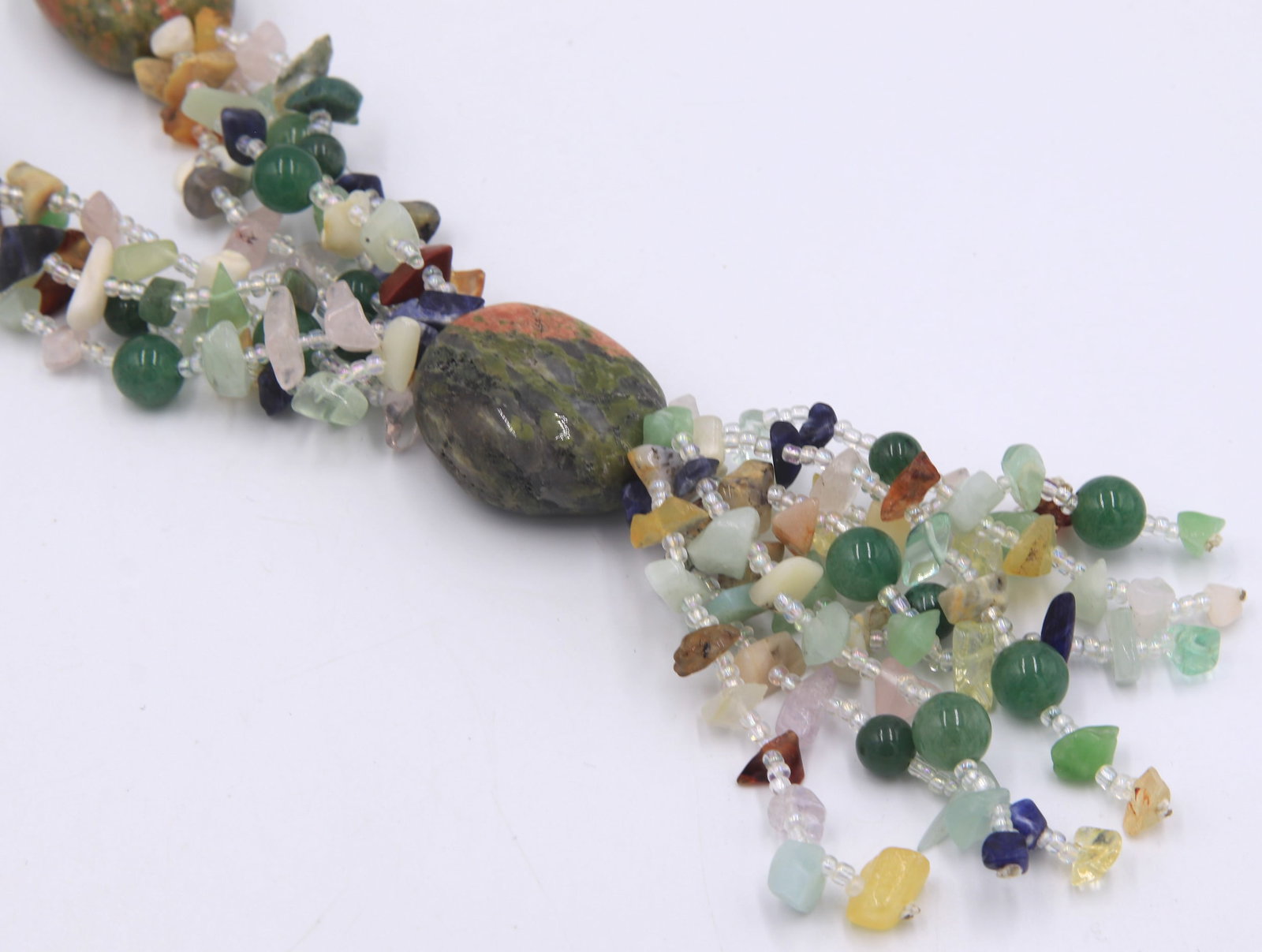 Unakite chunky necklace - 5