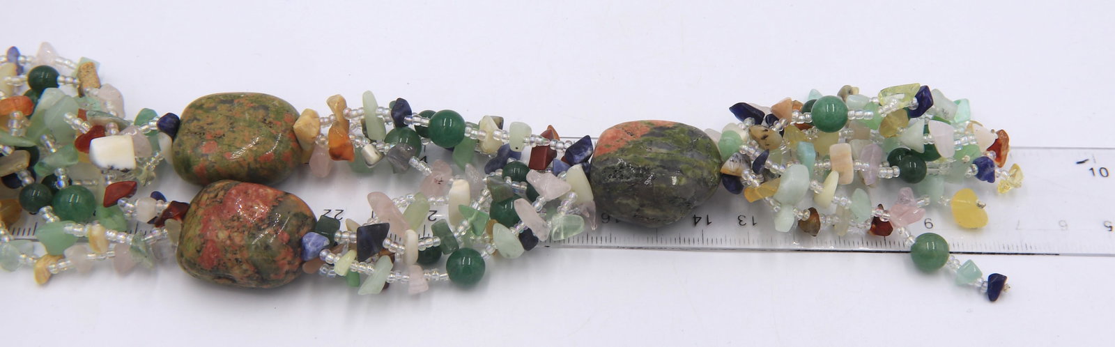 Unakite chunky necklace - 6