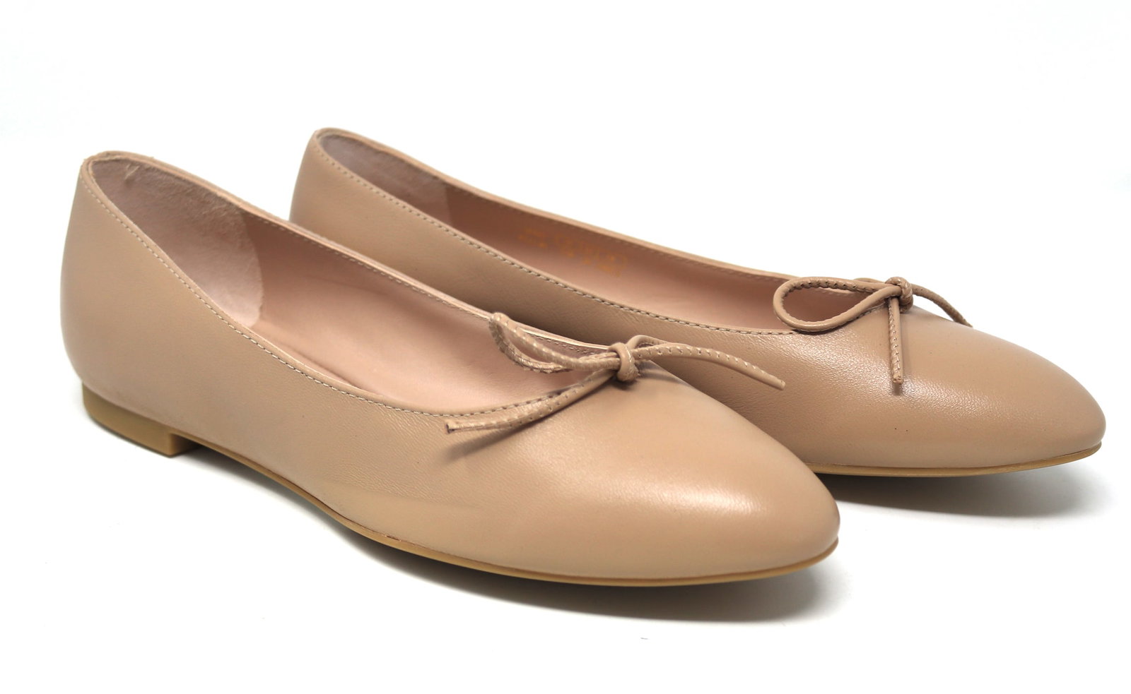 Stuart Weitzman Bria leather bow Ballerina flat - 2