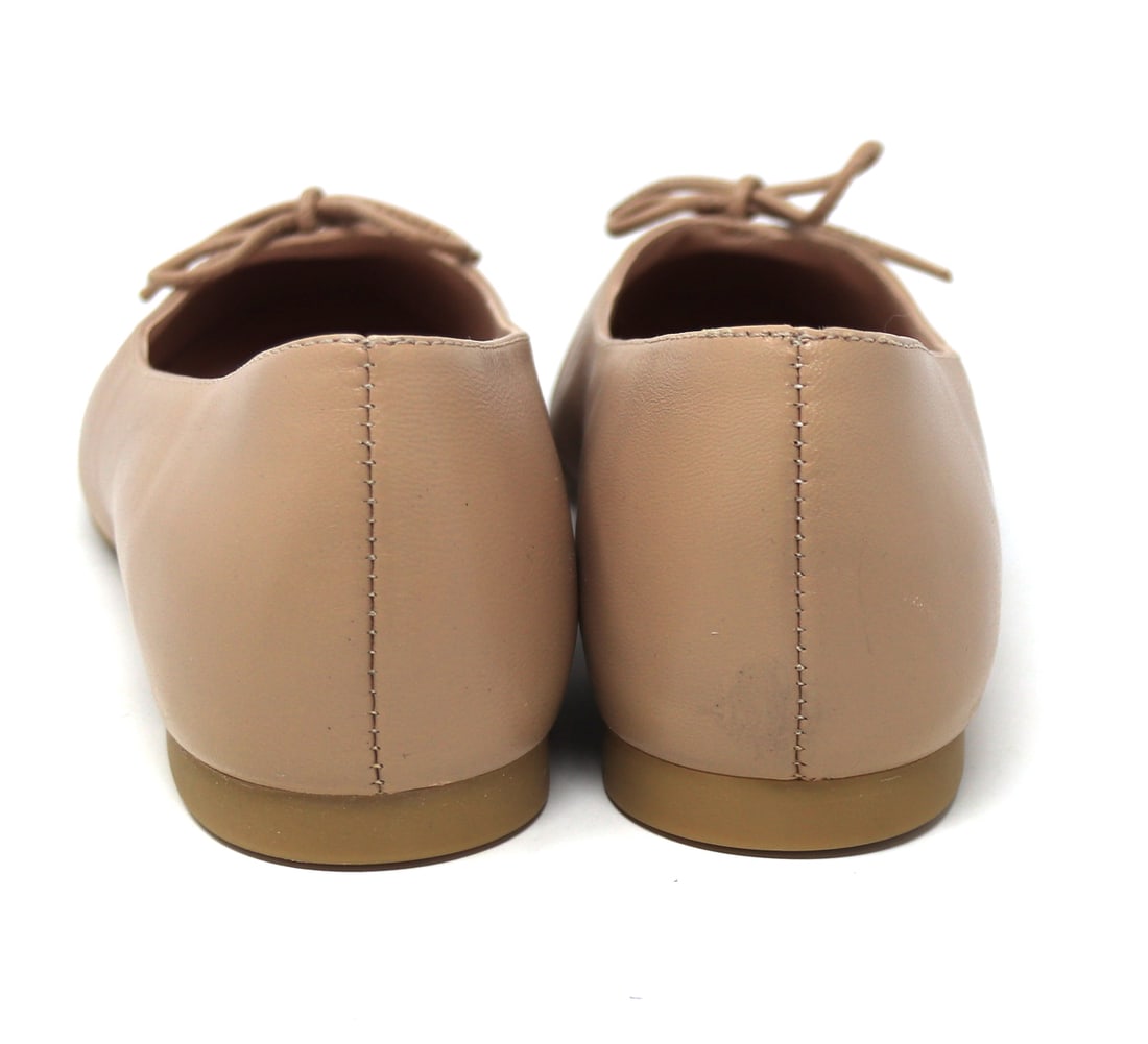 Stuart Weitzman Bria leather bow Ballerina flat - 4