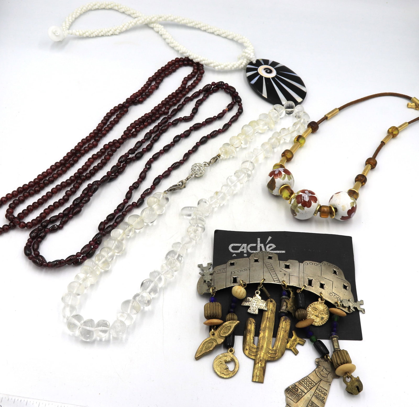 Group lot of gemstone necklaces (1 of 13)