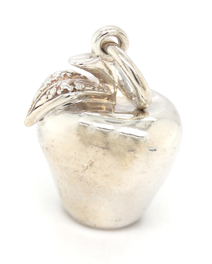 925 Sterling silver apple charm (1 of 4)