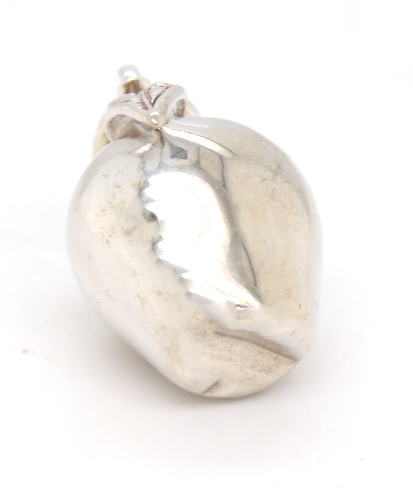925 Sterling silver apple charm - 4