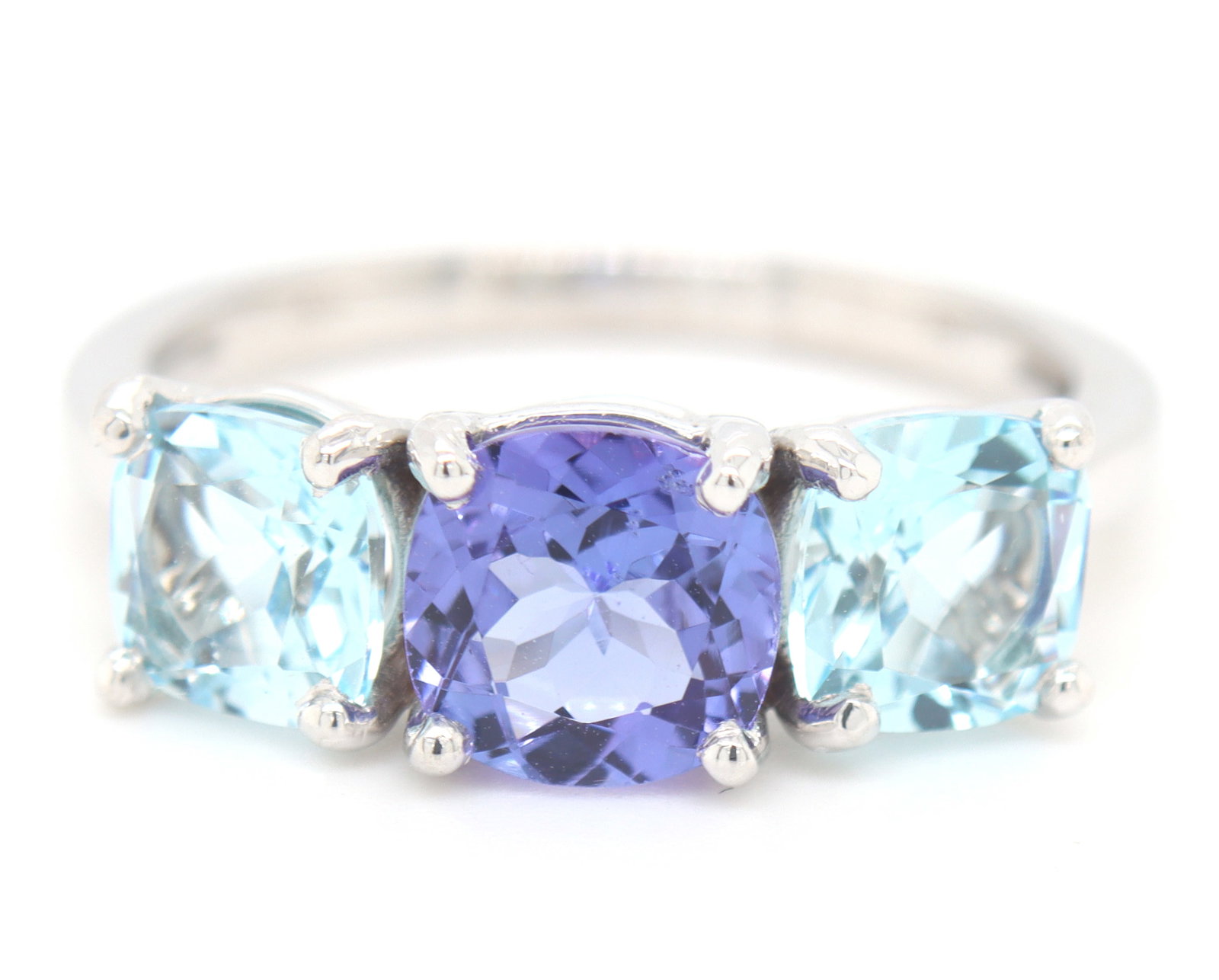 Fantastic White Gold Natural Tanzanite & Blue Topaz (1 of 5)