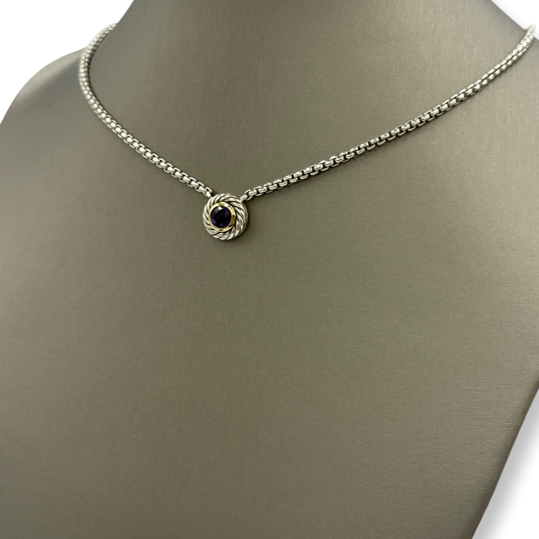 David Yurman Amethyst cookie necklace - 4