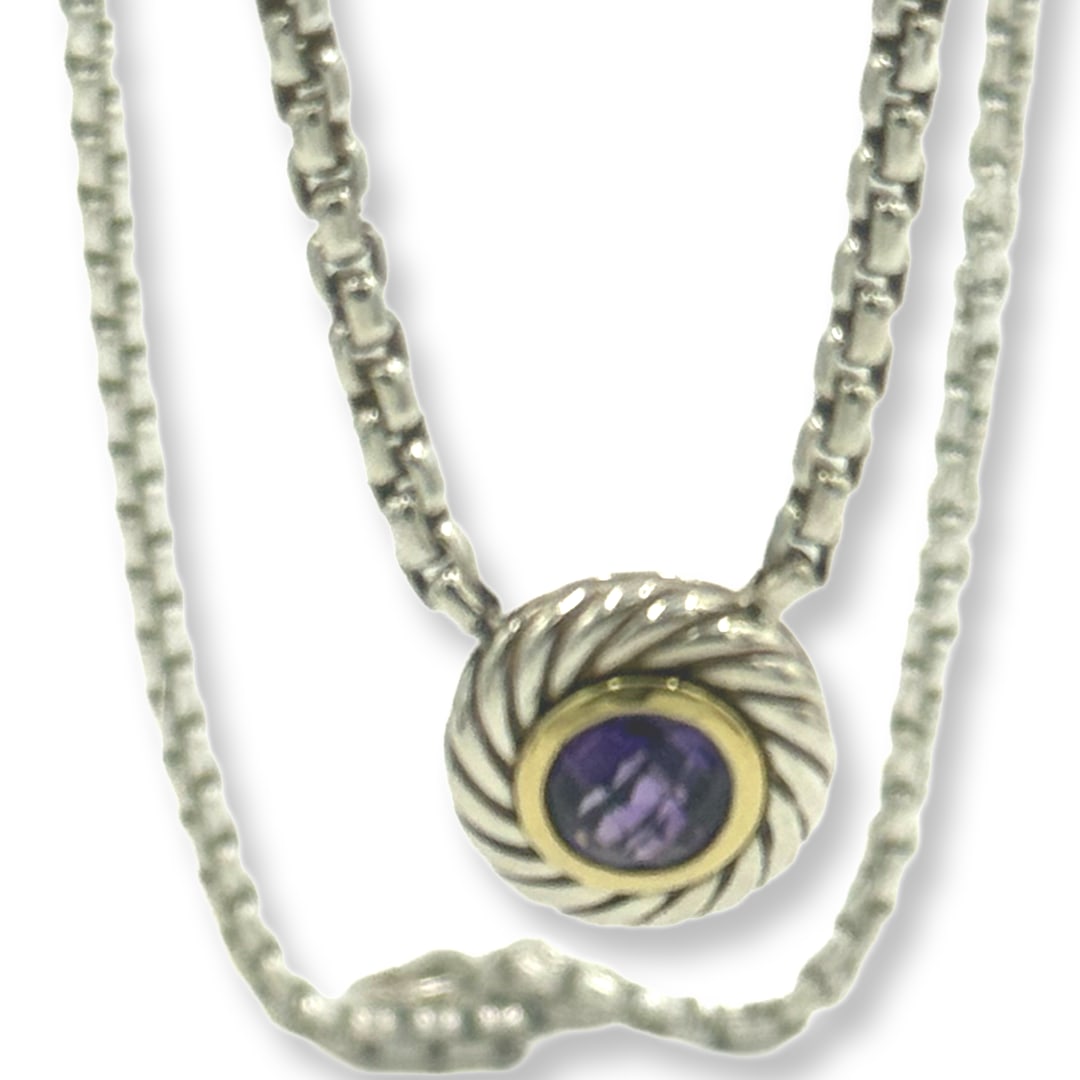 David Yurman Amethyst cookie necklace - 6