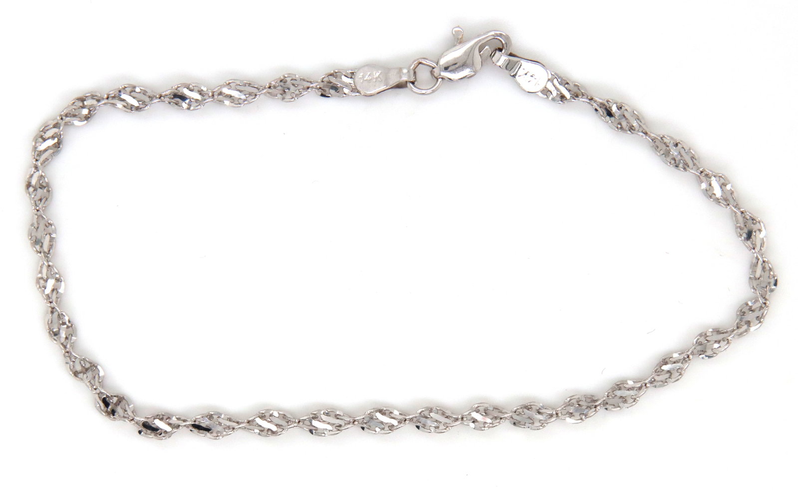 14kt White gold rope bracelet (1 of 4)