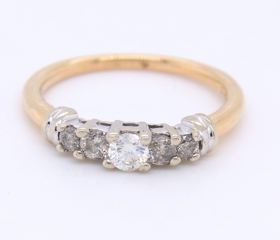 14KT White Gold Diamond Engagement Ring (1 of 4)