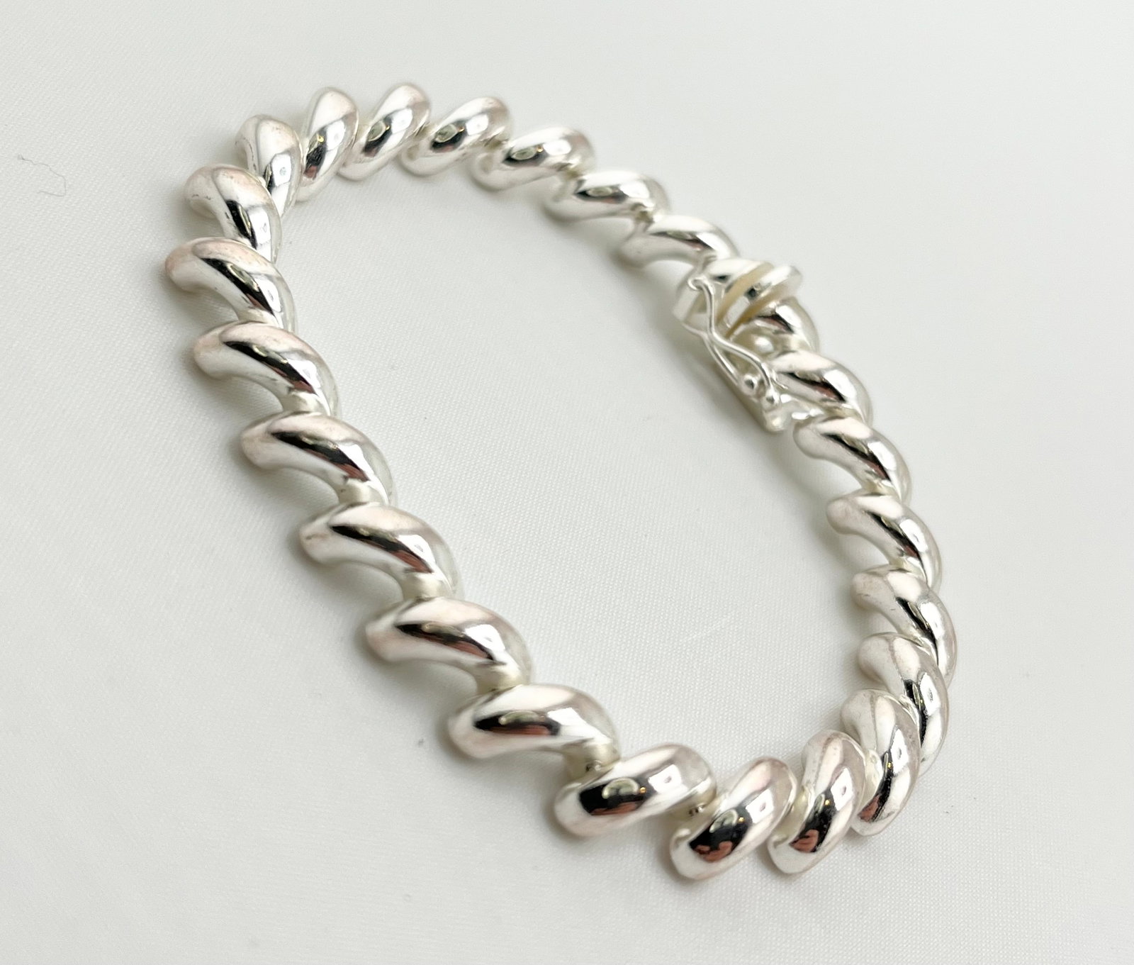 Italian 925 Sterling Silver Solid San Marco Bracelet - 3