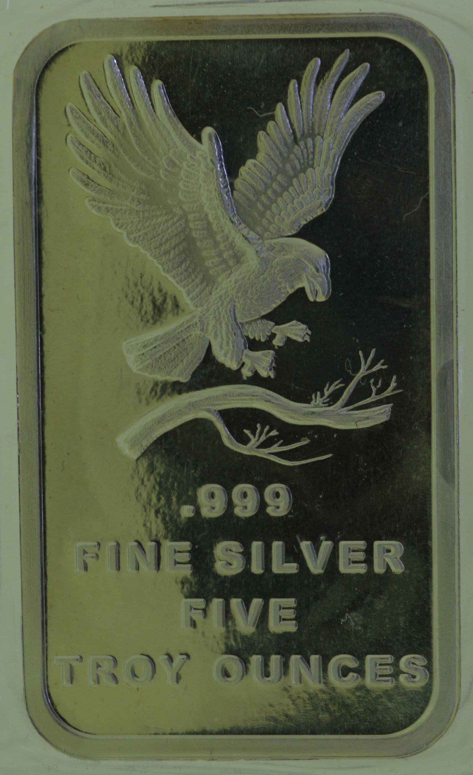 Eagle Prospector and Donkey 5 oz. 999 Fine Silver Bar: Eagle Prospector and Donkey 5 oz. 999 Fine Silver Bar. Add a unique and eye-catching piece to your silver collection with this. Crafted from 5 troy ounces of .999 fine silver, this beautifully designe