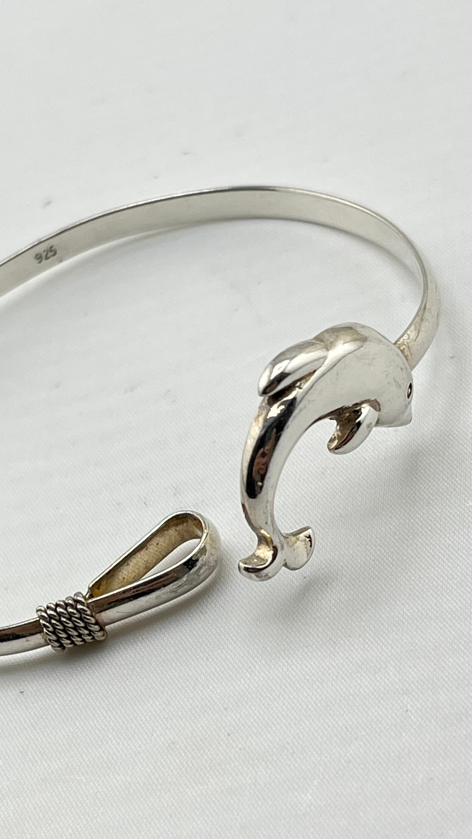 925 Sterling Silver Dolphin Bracelet - 4