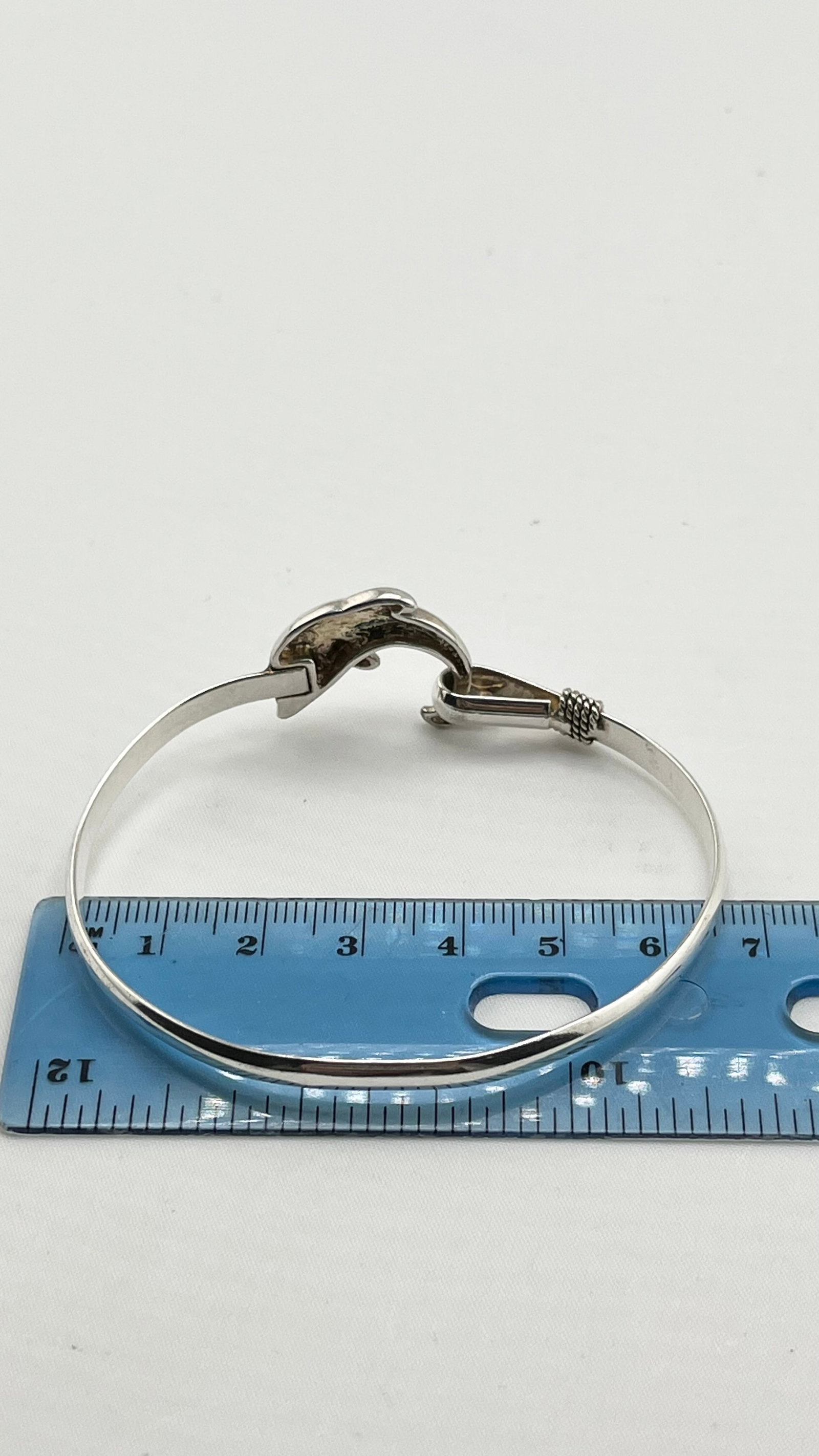 925 Sterling Silver Dolphin Bracelet - 6