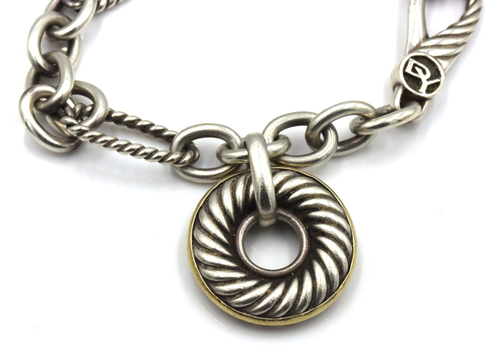David Yurman carved cable disc bracelet - 2