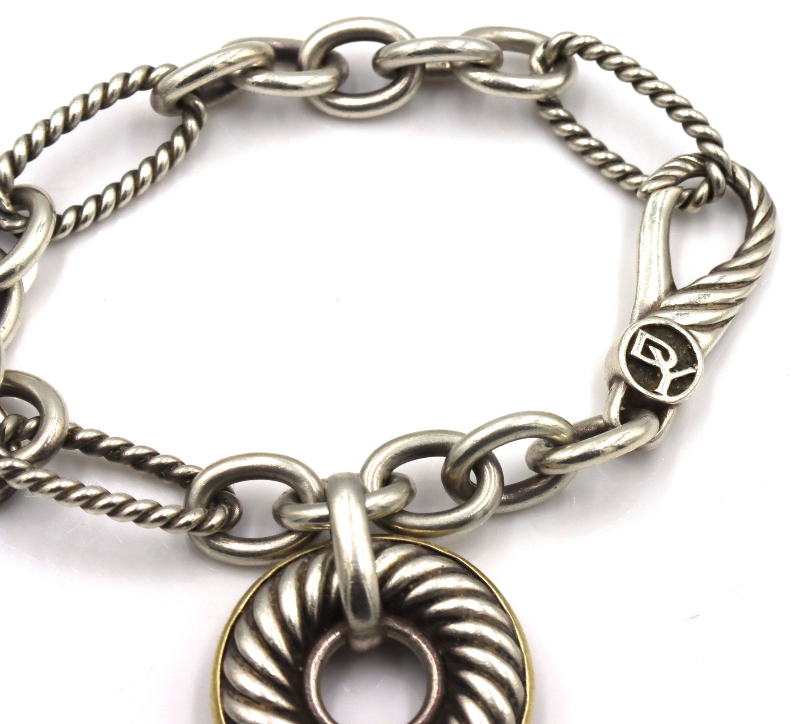 David Yurman carved cable disc bracelet - 3
