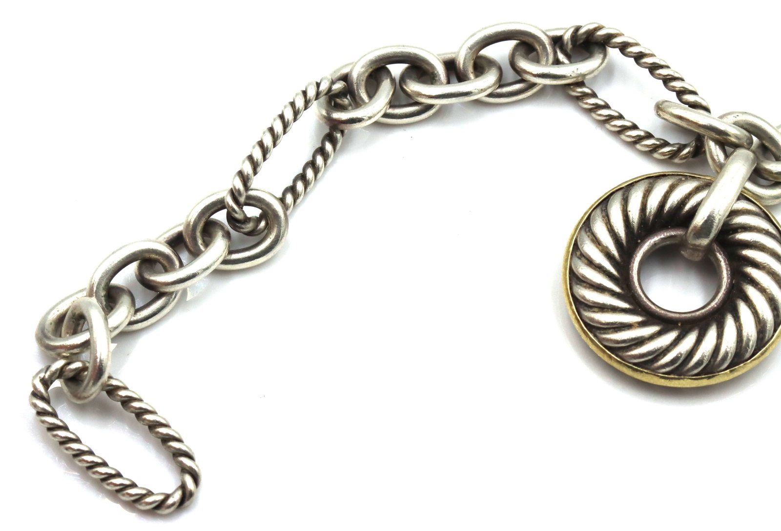 David Yurman carved cable disc bracelet - 7