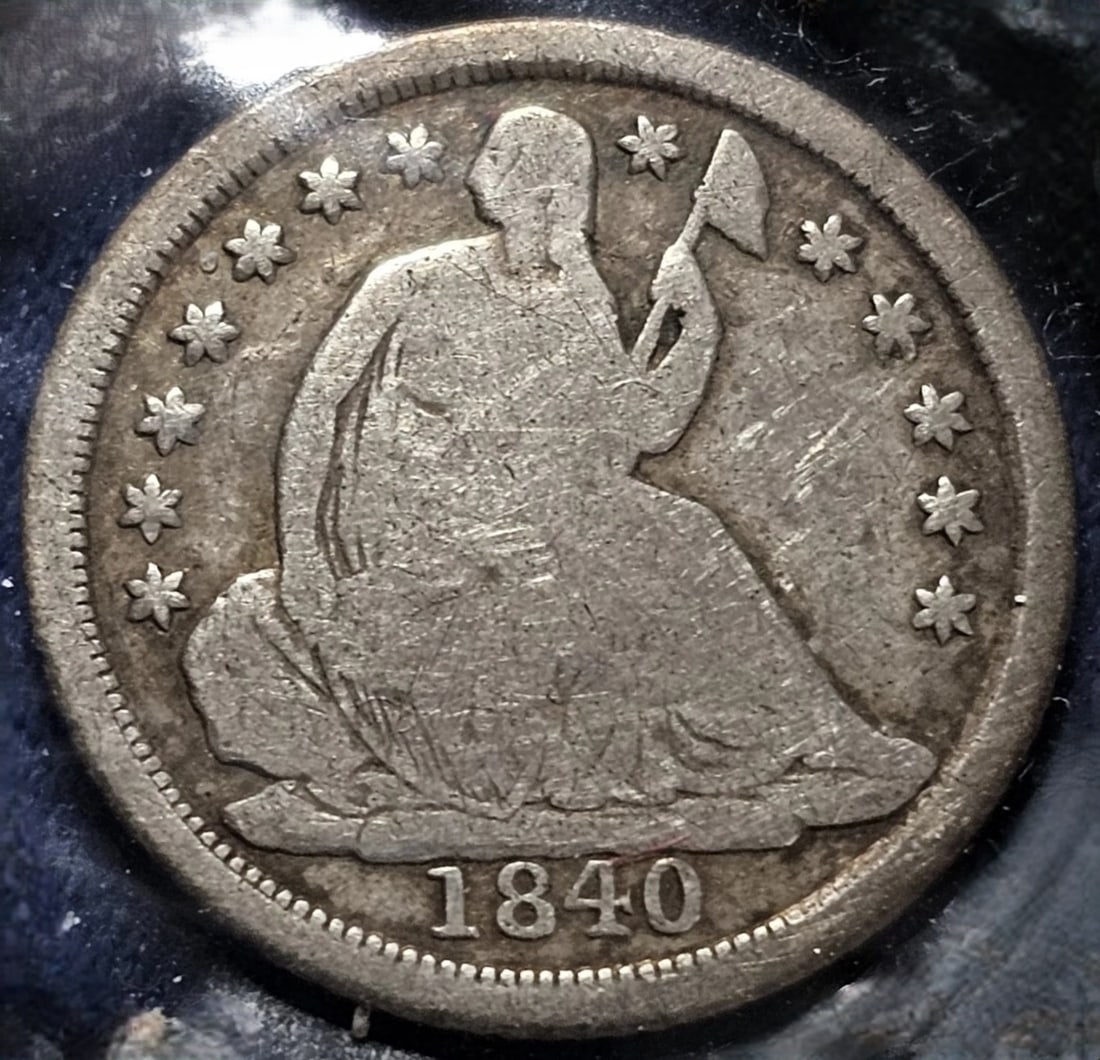 1840-O Seated Liberty Half Dime (No Drapery) New Orleans VG Early Type Coin (1 of 2)