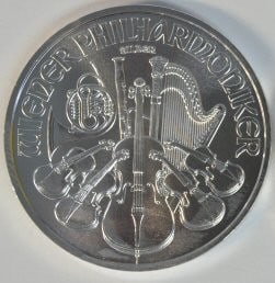 2023 Austrian Silver Philharmonic Coin 1 oz .999 Fine Silver BU (1 of 2)