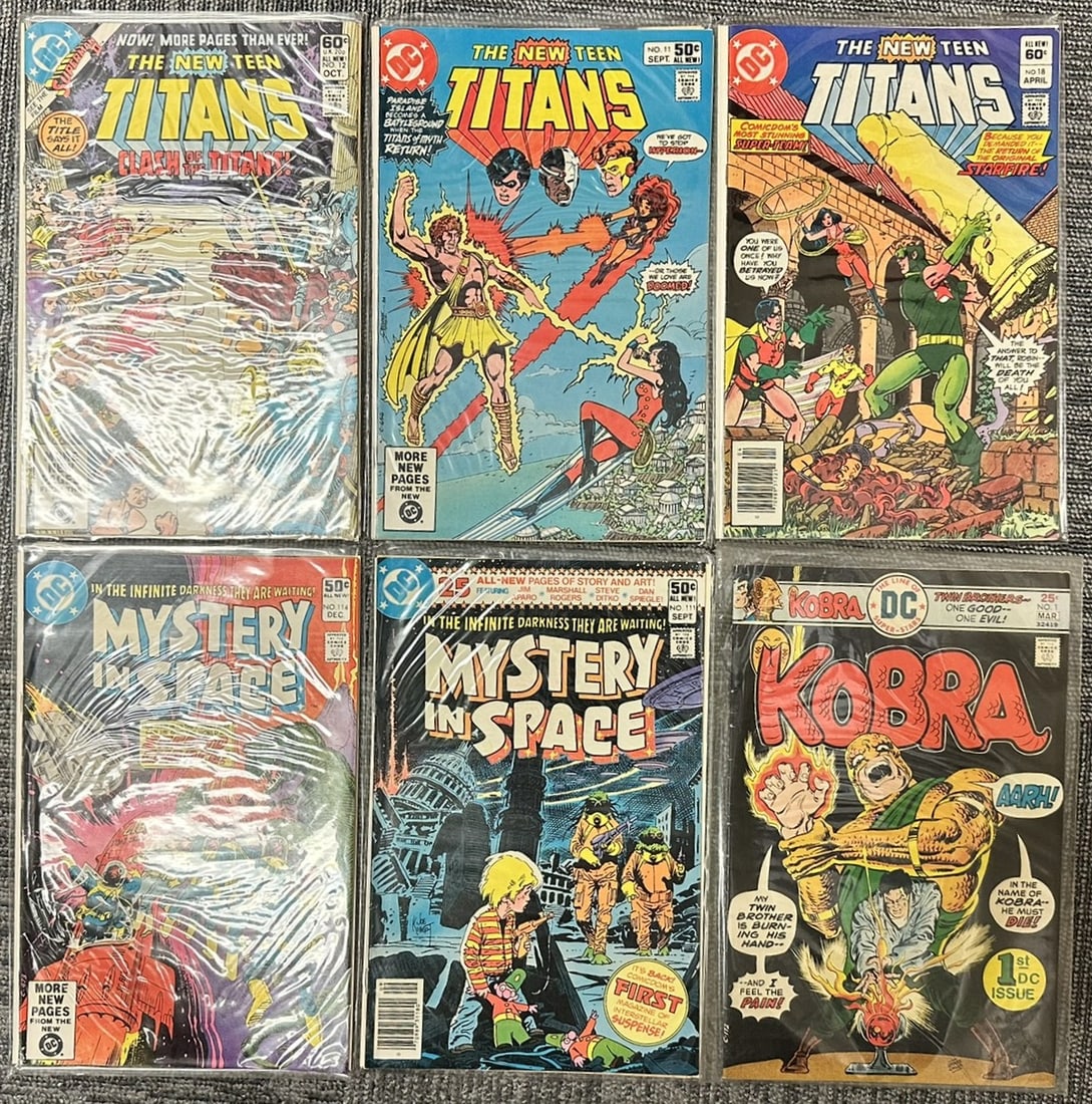 Vintage DC Bronze Age Comic Book Lot New Teen Titans, Mystery in Space & Kobra #1 (1 of 7)