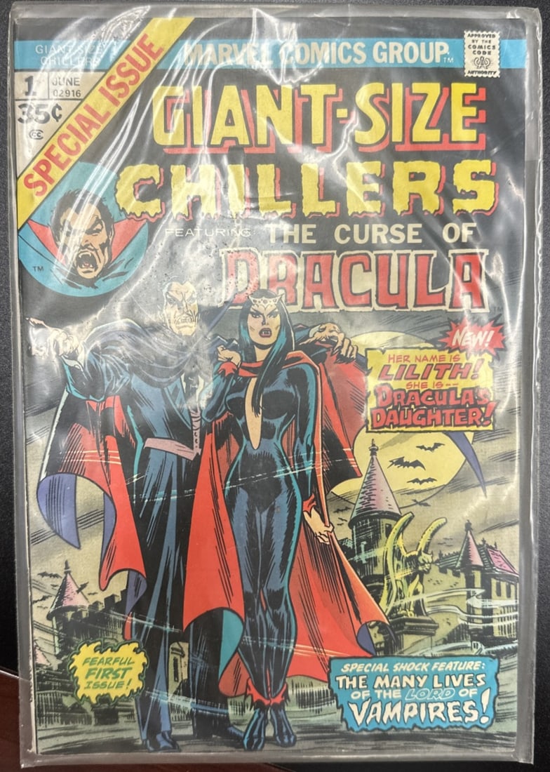 Giant-Size Chillers #1 Featuring The Curse of Dracula Marvel Comics 1974 Special Issue (1 of 2)