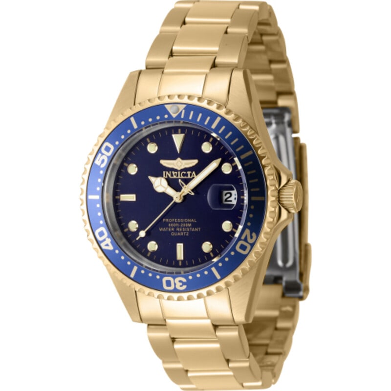 Invicta Pro Diver Blue Dial Gold-Tone Stainless Steel Men?s Watch (1 of 1)