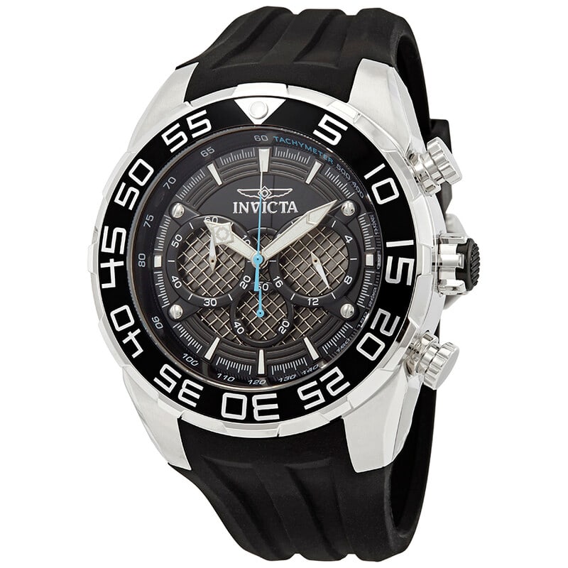 Invicta Speedway Chronograph Black Dial Men's Sport Watch: Built for bold style and everyday performance, this Invicta Speedway men's watch delivers a powerful sport-inspired design with advanced functionality. Featuring a large 50mm stainless steel case