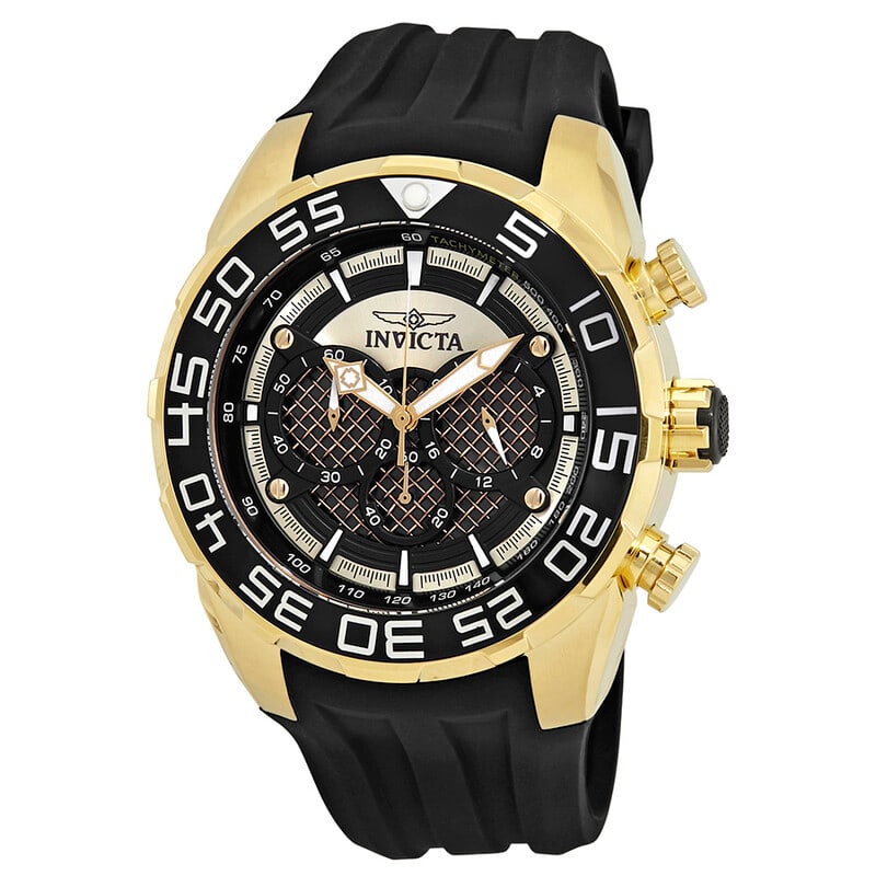 Invicta Speedway Chronograph GMT Men?s Black Dial Sport Watch: Bold, oversized, and built for everyday performance, this Invicta Speedway Chronograph GMT watch combines sporty styling with reliable functionality. The 50mm round stainless steel case is paired with
