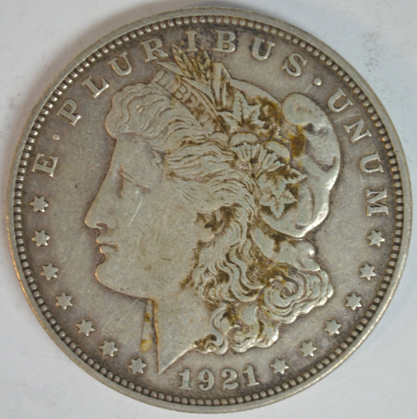 1921-D Morgan Silver Dollar Denver Mint Better Date About Uncirculated Details (1 of 2)