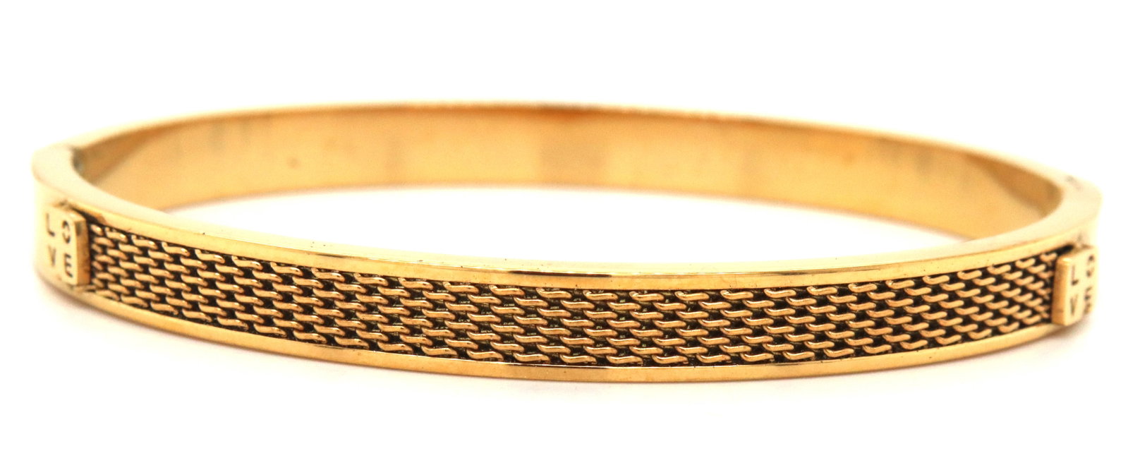 Gold plated bangle bracelet: Gold plated bangle bracelet. The total weight of the bangle is 20.5 grams.