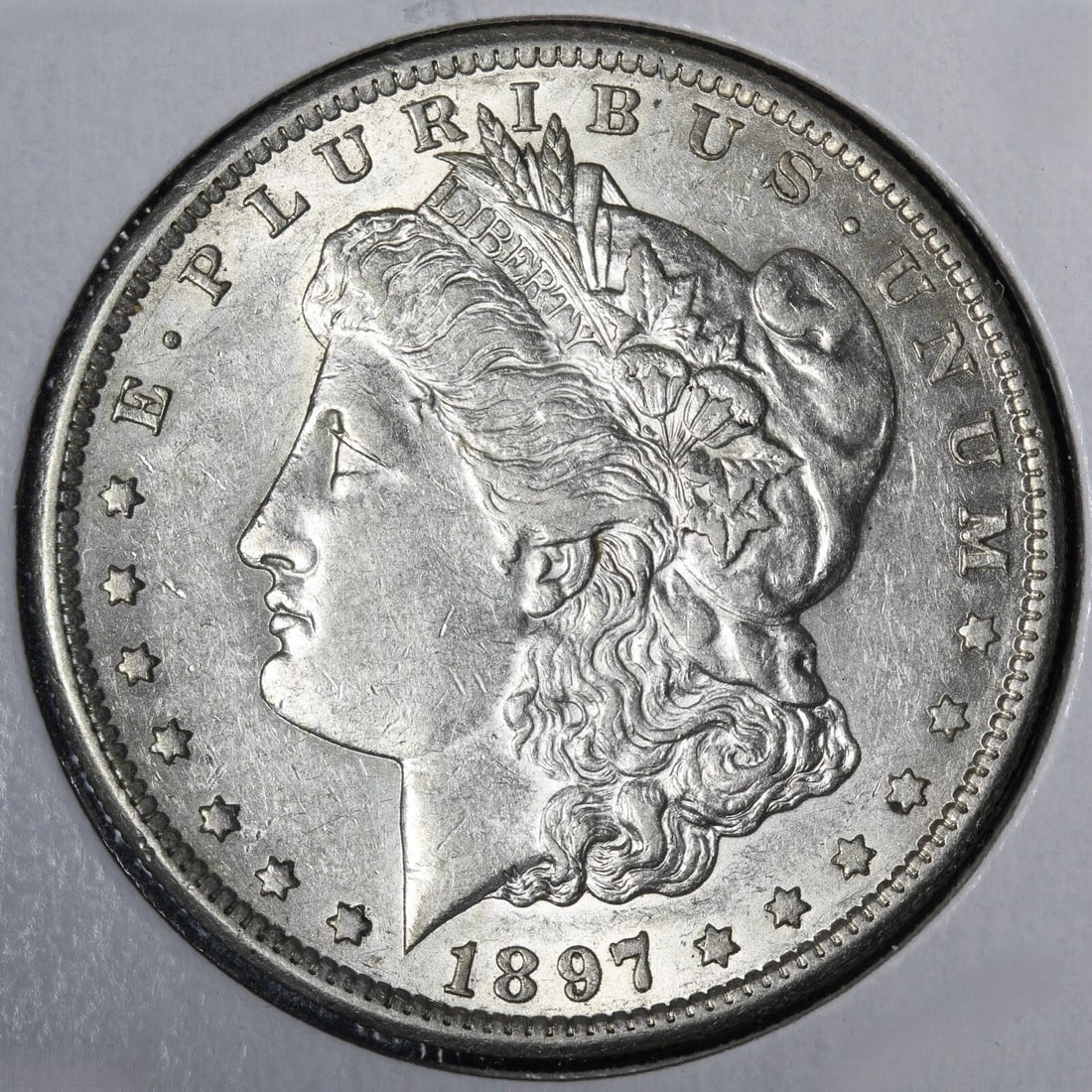 1897-S Morgan Silver Dollar San Francisco Mint Better Date About Uncirculated (AU) Details (1 of 2)