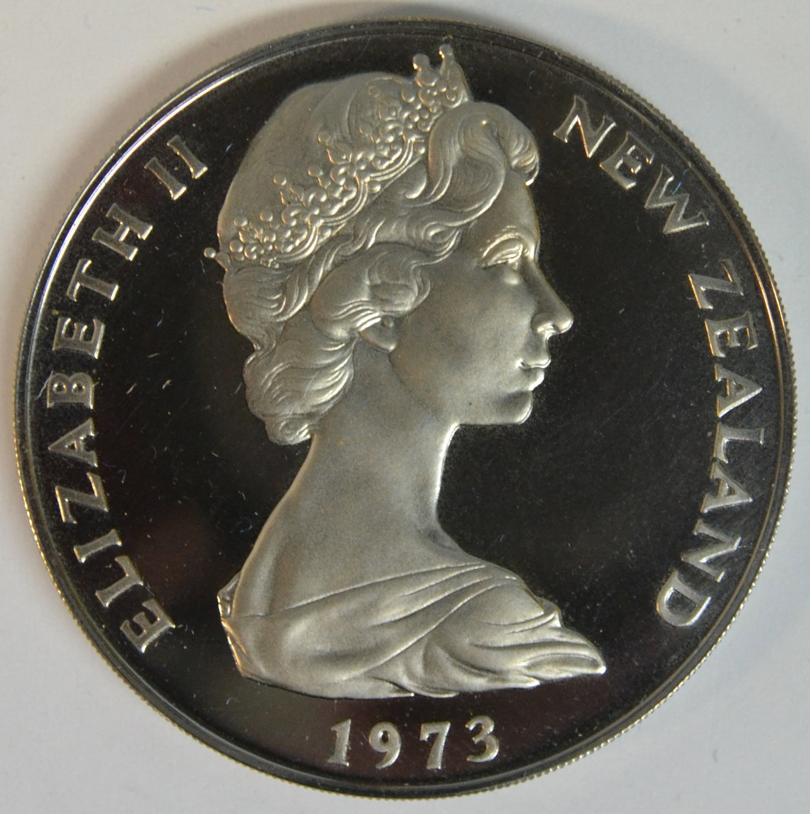 1973 New Zealand One Dollar Proof Coin Brilliant Mirror Finish Original Presentation Case (1 of 4)