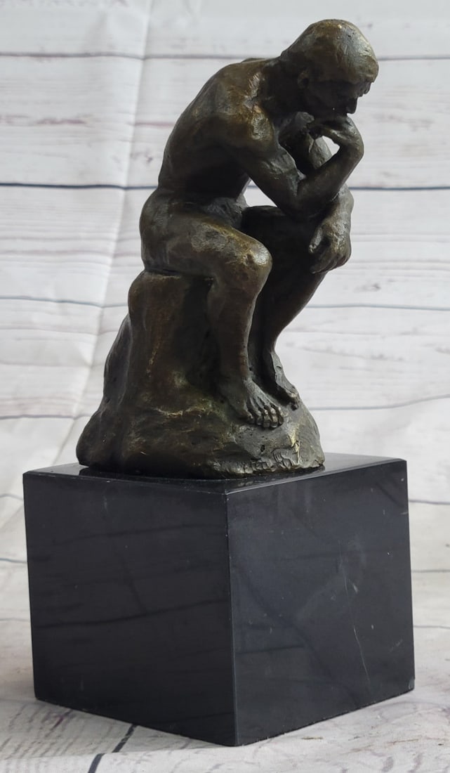 Thinker Bronze Sculpture - 3
