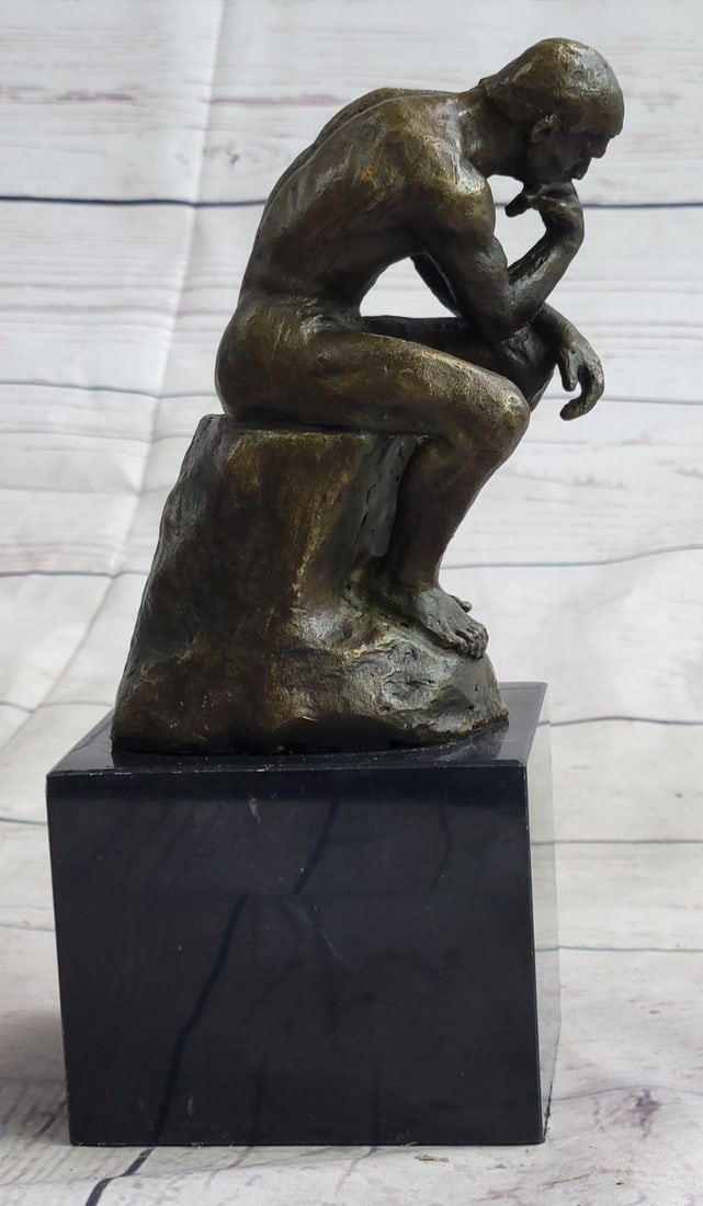Thinker Bronze Sculpture - 4