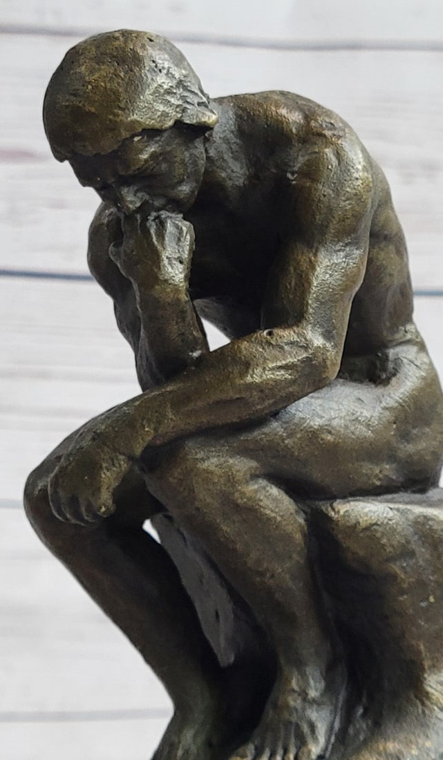 Thinker Bronze Sculpture - 7