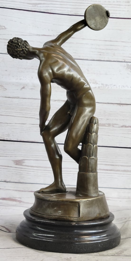 Discus Thrower Bronze Sculpture - 5