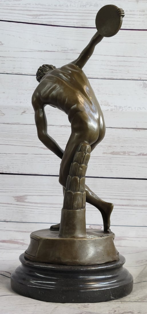 Discus Thrower Bronze Sculpture - 6