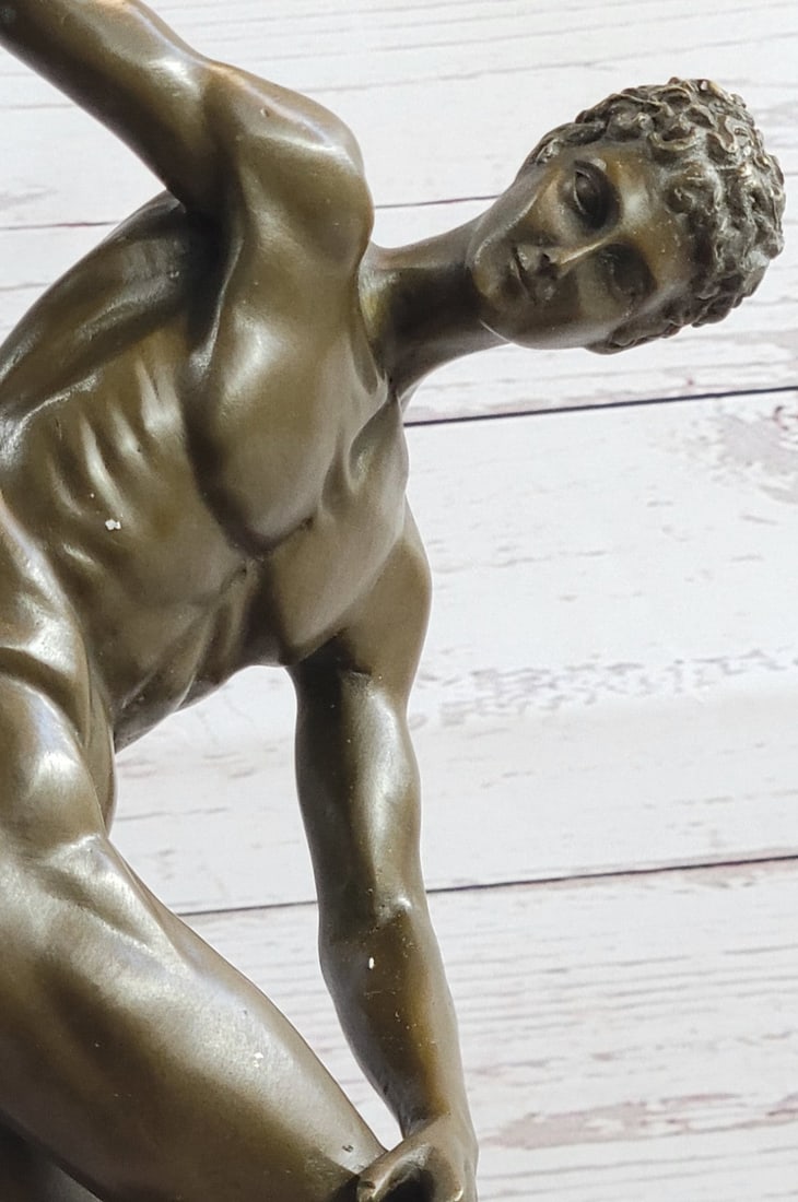 Discus Thrower Bronze Sculpture - 7