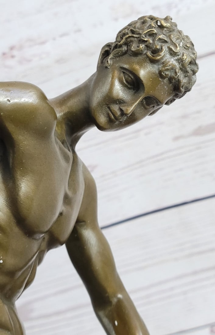 Discus Thrower Bronze Sculpture - 8