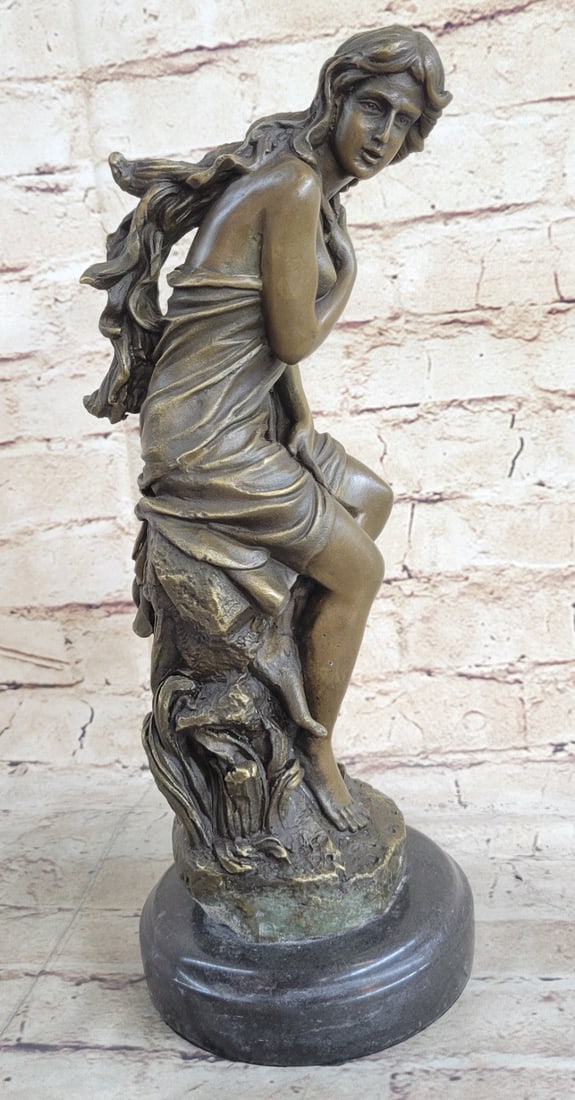 Nude Lady Bronze Statue - 4