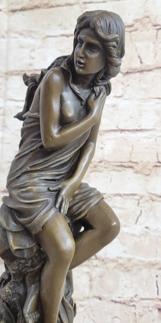 Nude Lady Bronze Statue - 6